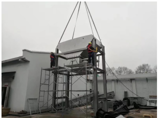 南京現(xiàn)場(chǎng) 皮帶機(jī)即將安裝完成?。?！